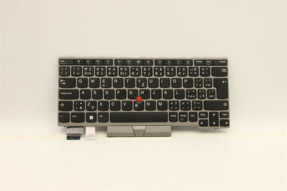 Lenovo ThinkPad L13 Gen 2 s Keyboard Czech Slovakian Silver Backlit 5N20V43615
