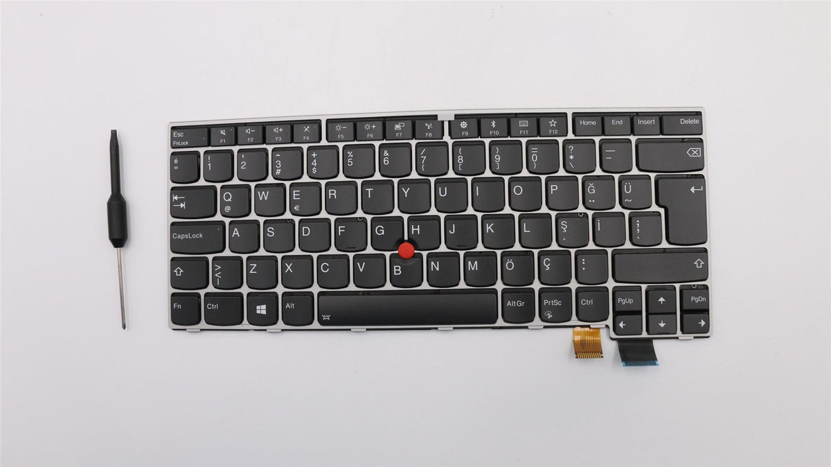 Genuine Lenovo ThinkPad T470s Keyboard Turkish Silver 01ER897