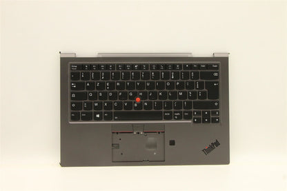 Lenovo Yoga X1 5th Keyboard Palmrest Top Cover French Grey Backlit 5M10Z37088