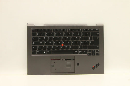 Lenovo Yoga X1 5th Keyboard Palmrest Top Cover French Grey Backlit 5M10Z37088