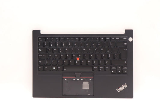 Lenovo ThinkPad E14 Gen 4 Palmrest Cover Keyboard Portuguese Black 5M11H59058