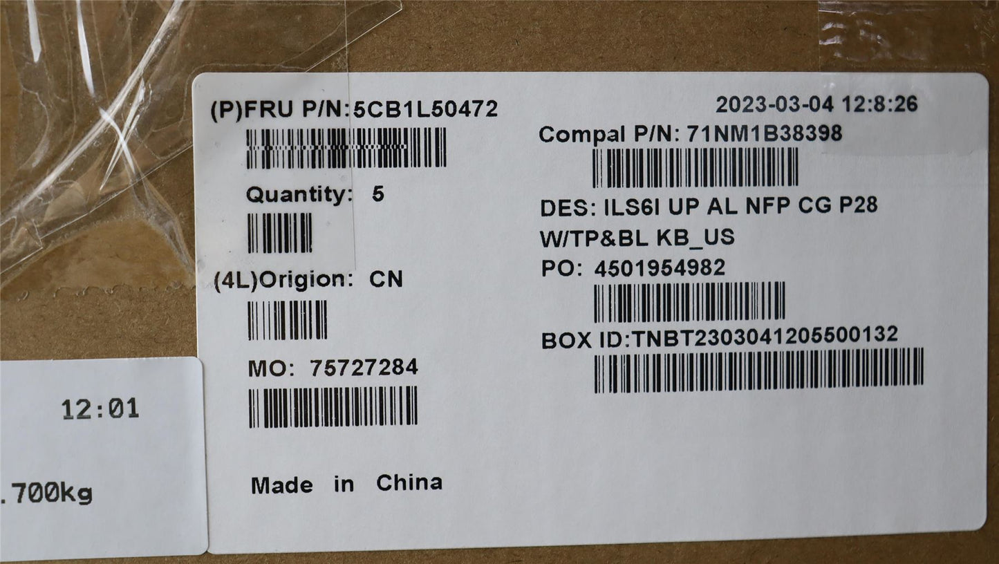 Lenovo IdeaPad 5 16IRL8 5 16IAH8 Palmrest Cover Touchpad Keyboard 5CB1L50472