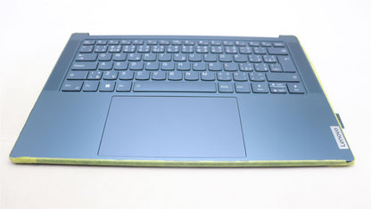 Lenovo Yoga 7 14APU8 Palmrest Cover Touchpad Keyboard Tidal Teal 5CB1L80562