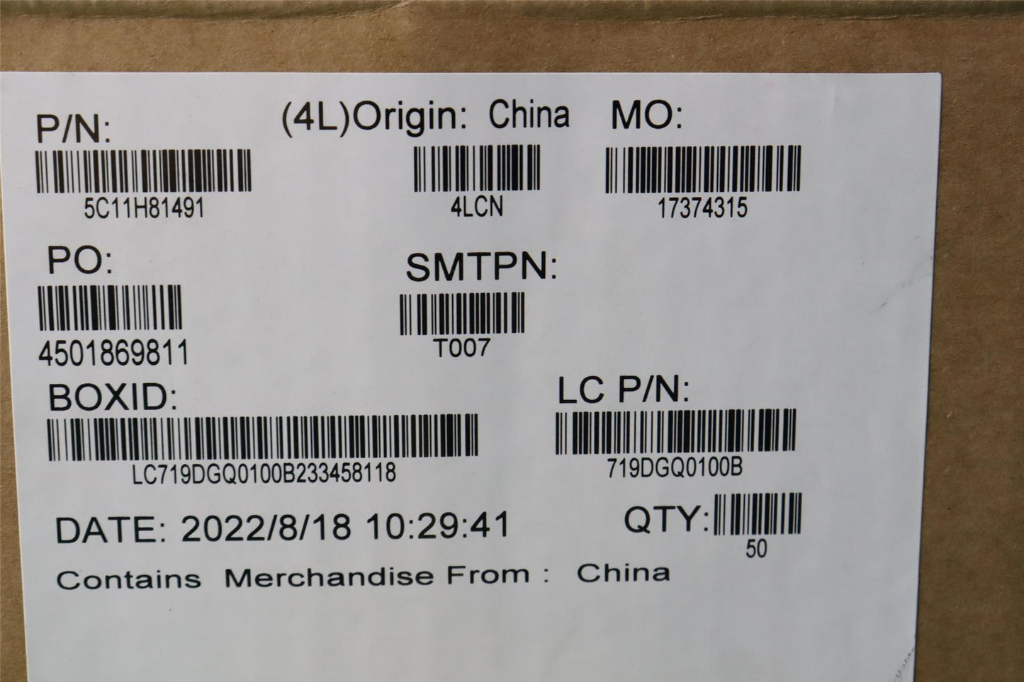 Lenovo JP610 NF-E062 REV0A HONG YUEN IO/B 5C11H81491