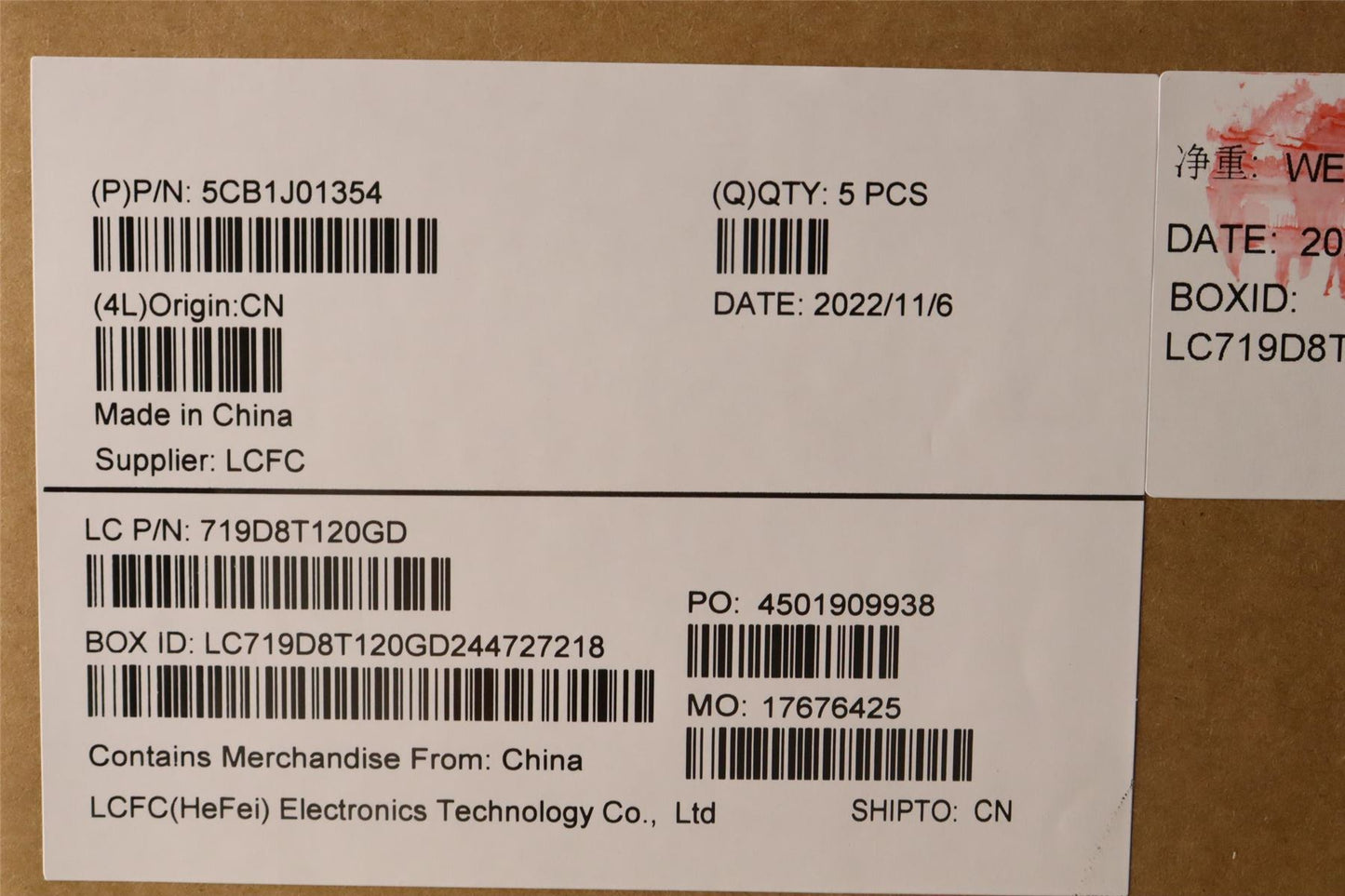 Lenovo Upper Case ASM_SWSL82SFNF_CG_BL_PC 5CB1J01354