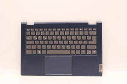 Lenovo Yoga 14s G2 IAP Palmrest Cover Touchpad Keyboard German 5CB1J10056