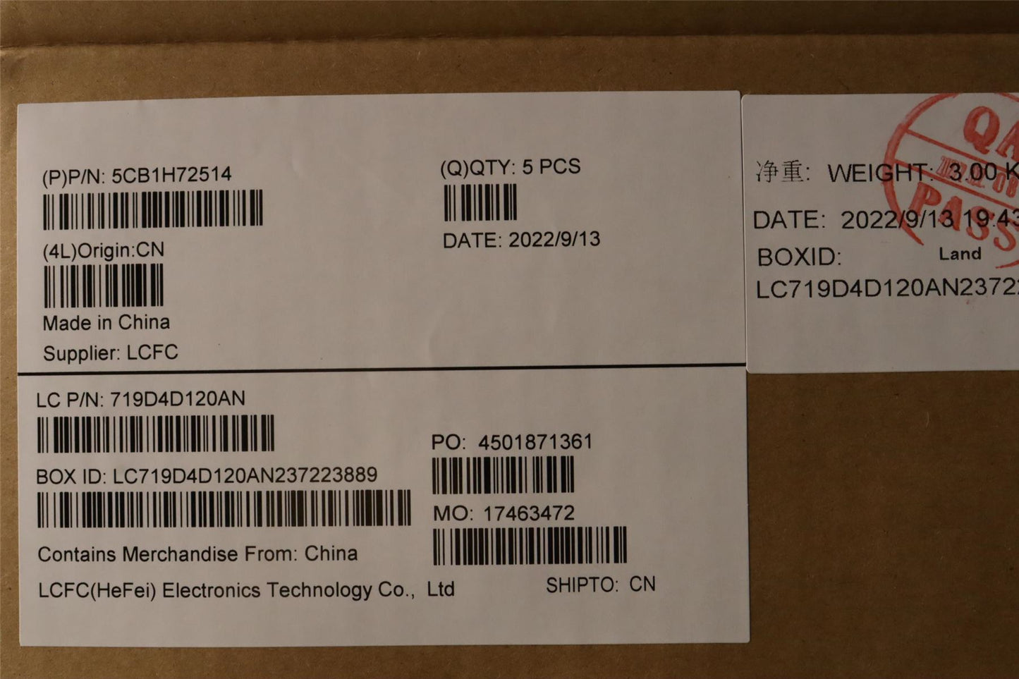 Lenovo Upper Case ASM_FRA L82RM AB_NFP_BL 5CB1H72514