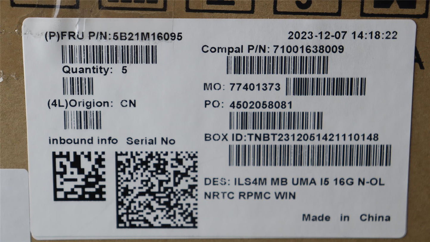 Lenovo C83DA WIN ULT5_125H UMA16G L RM 5B21M16095