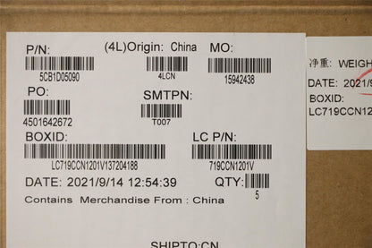 Lenovo Upper Case ASM_ENG L82JH SG BU 5CB1D05090