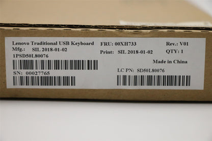Lenovo ThinkStation P510 P710 P720 P920 P520 USB Wired Keyboard Black 00XH733