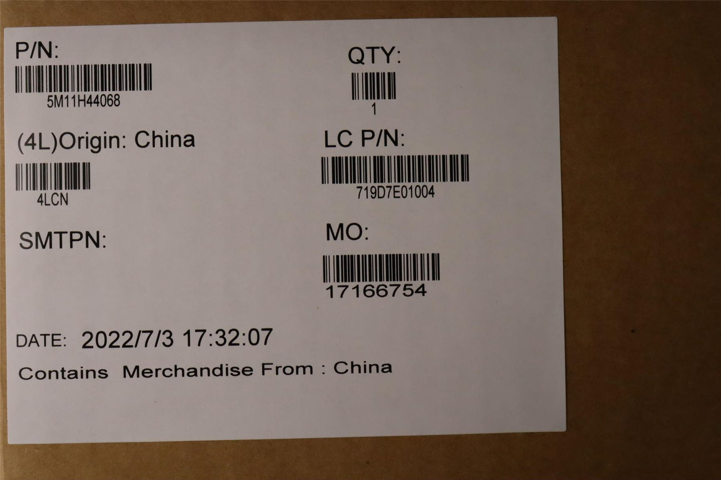 Lenovo MECH_ASM 142.2K,Hybrid,BK,BOE 5M11H44068