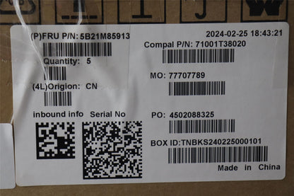Lenovo C83DB NOK R5HPTHS 16G L FIR RM 5B21M85913