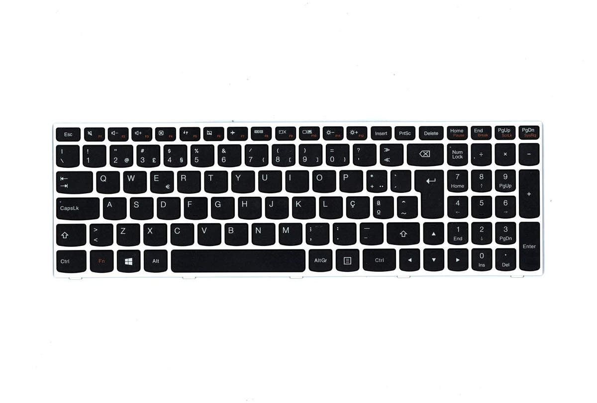 Lenovo IdeaPad 300-15ISK Keyboard Portuguese Light Silver 5N20K13091