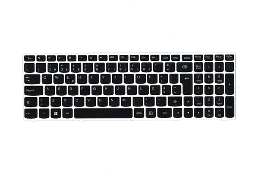 Lenovo IdeaPad 300-15ISK Keyboard Portuguese Light Silver 5N20K13091