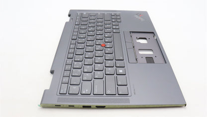 Lenovo ThinkPad X1 8th Gen Keyboard Palmrest Top Cover Russian Grey 5M11H62470