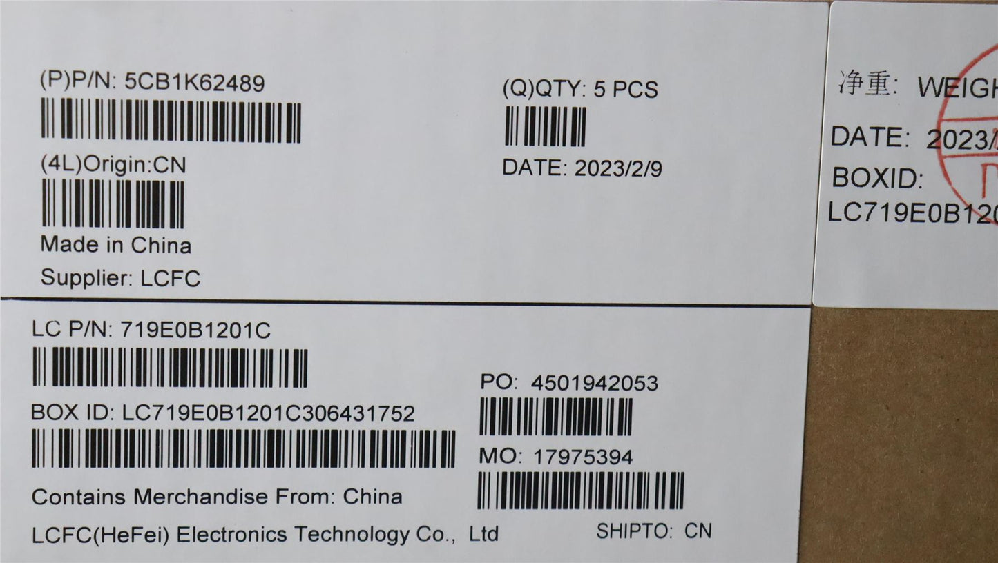 Lenovo COVER Upper Case ASM_USA ENG L83B1 OAT 5CB1K62489