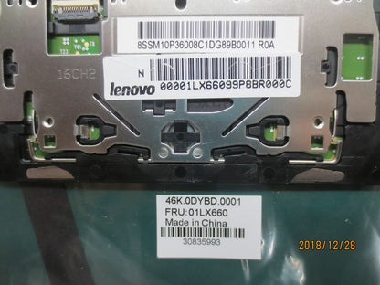 Lenovo Padme_FRU CS16 2BCP Large Glass PCB, HHK Deep Black, SOVP&MP, Synaptics Chicony Board 01LX660