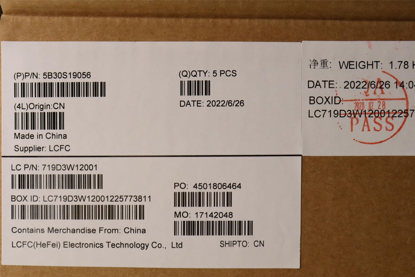 Lenovo LCD Bezel L 82RK M/B 5B30S19056