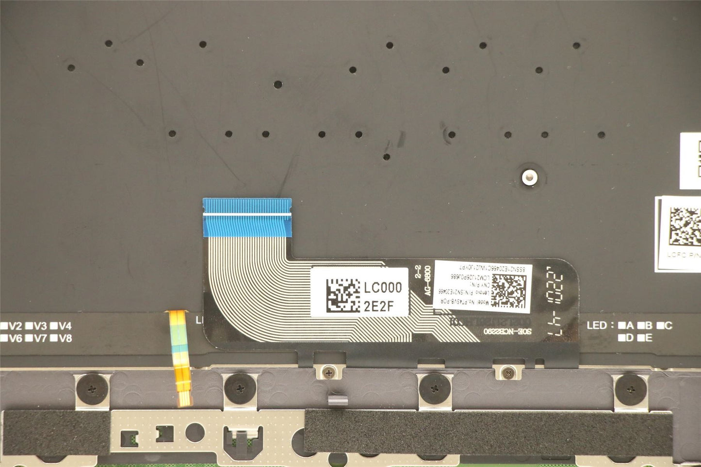 Lenovo Yoga 9 14IAP7 Keyboard Palmrest Top Cover German Grey 5CB1H23715