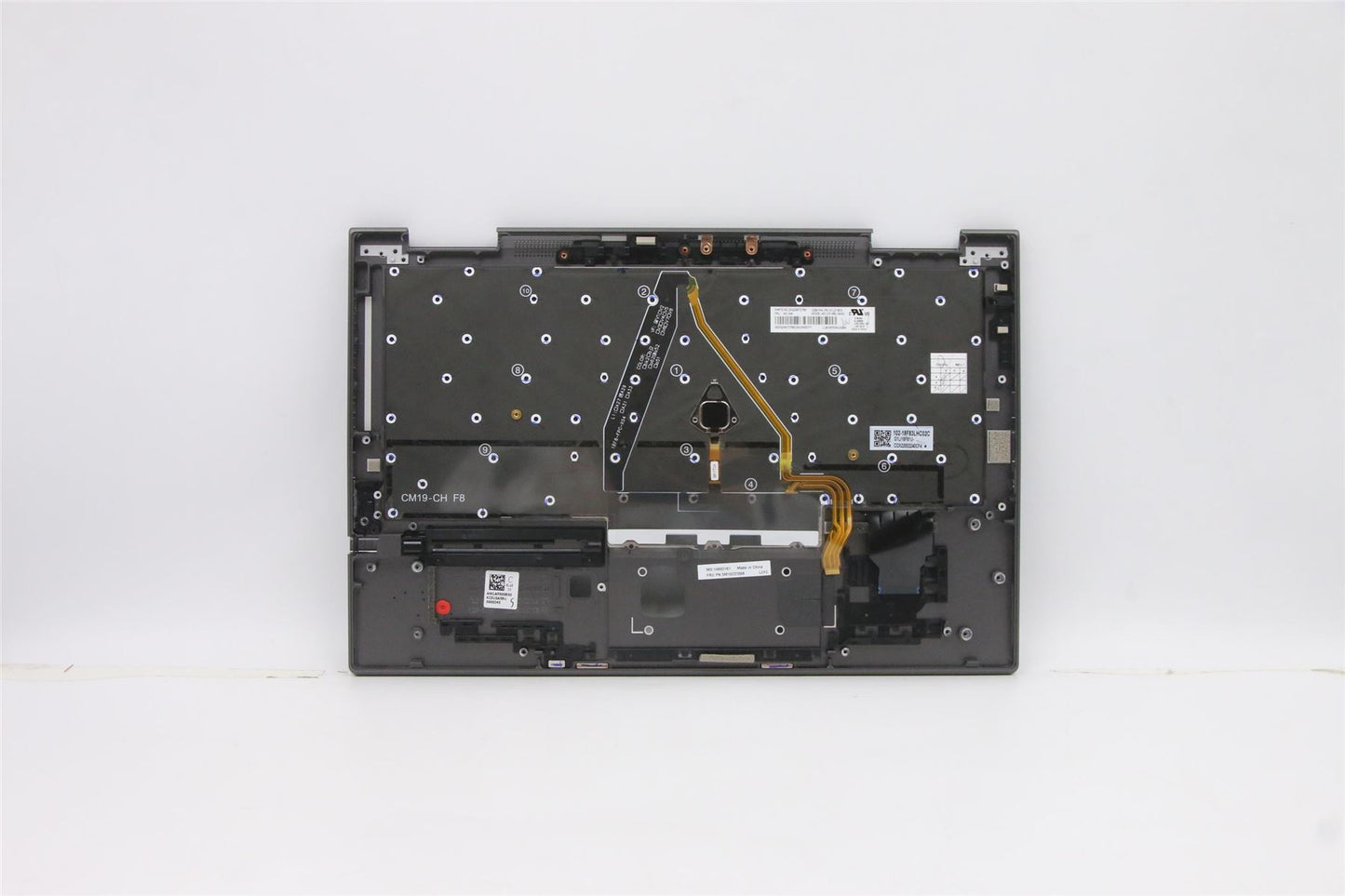 Lenovo Yoga X1 5th Keyboard Palmrest Top Cover German Grey 5M10Z37068