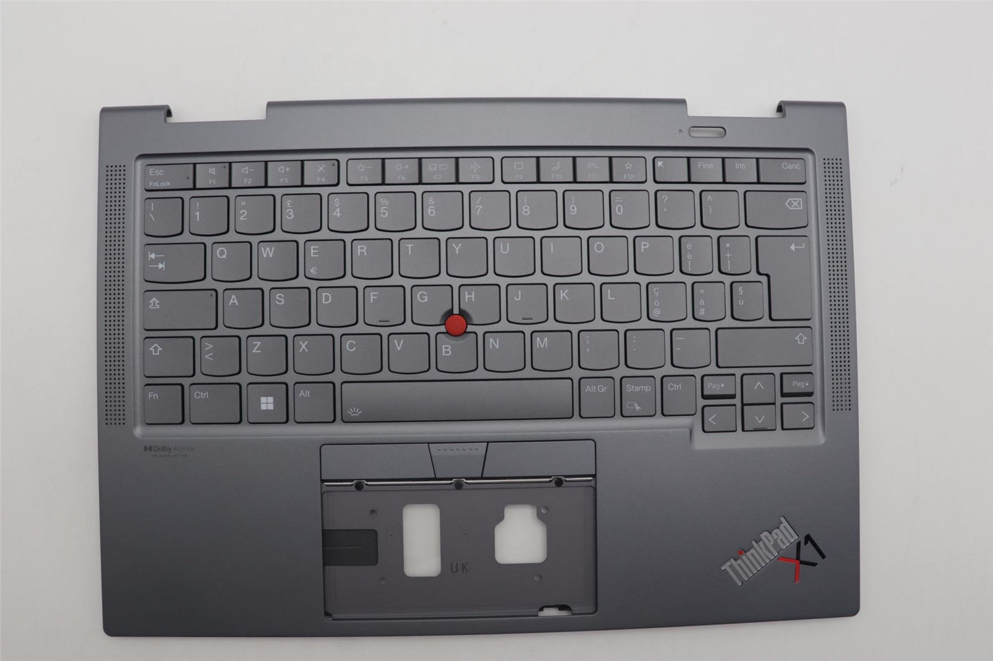 Lenovo ThinkPad X1 7th Gen Keyboard Palmrest Top Cover Italian 5M11H45777