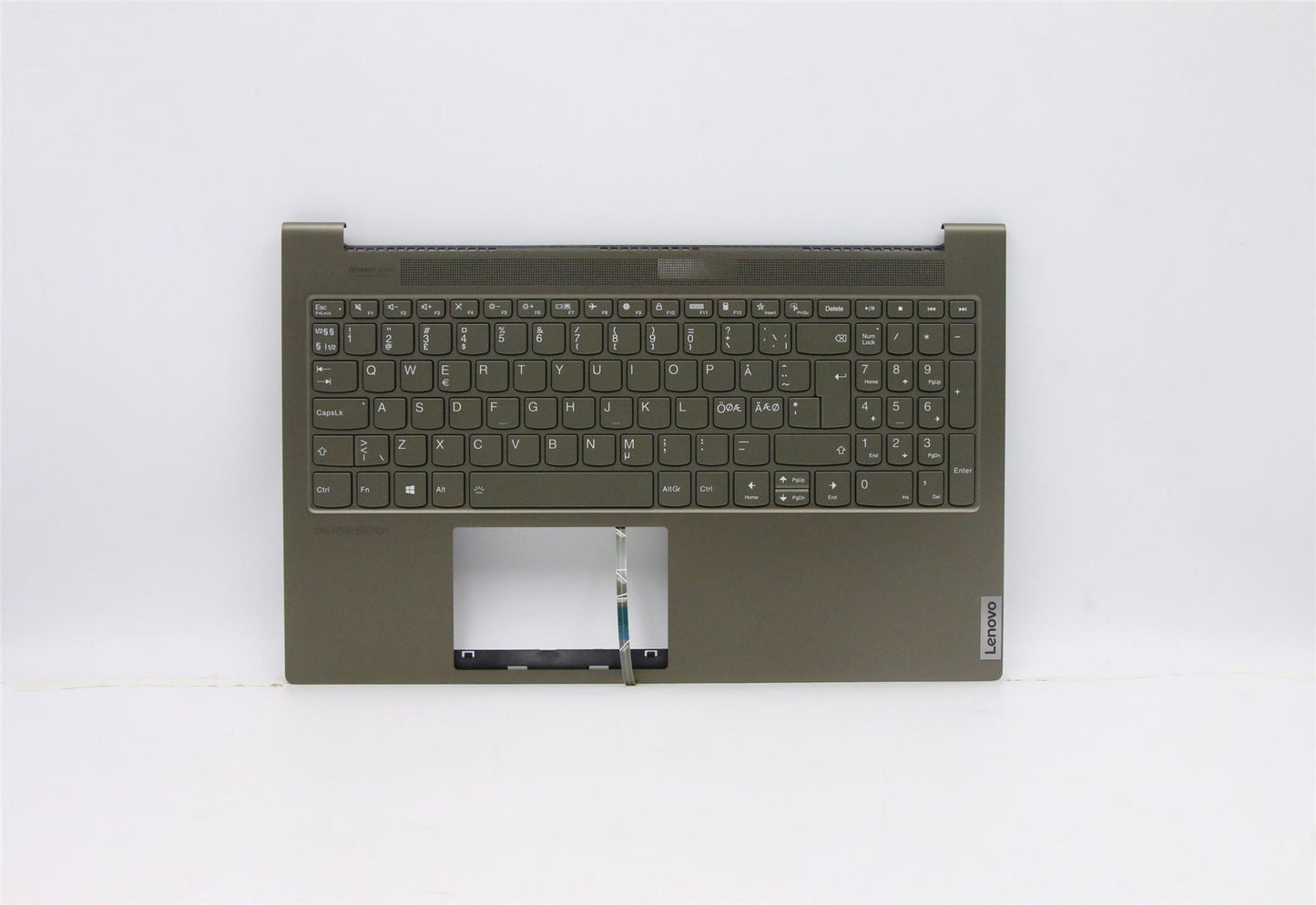 Lenovo IdeaPad 7-15IMH05 Palmrest Cover Keyboard Nordic Green 5CB0Z31035