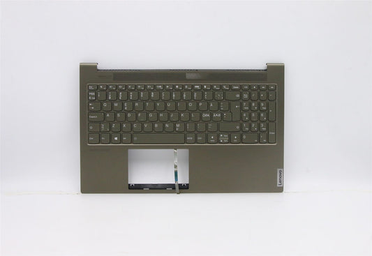 Lenovo IdeaPad 7-15IMH05 Palmrest Cover Keyboard Nordic Green 5CB0Z31035