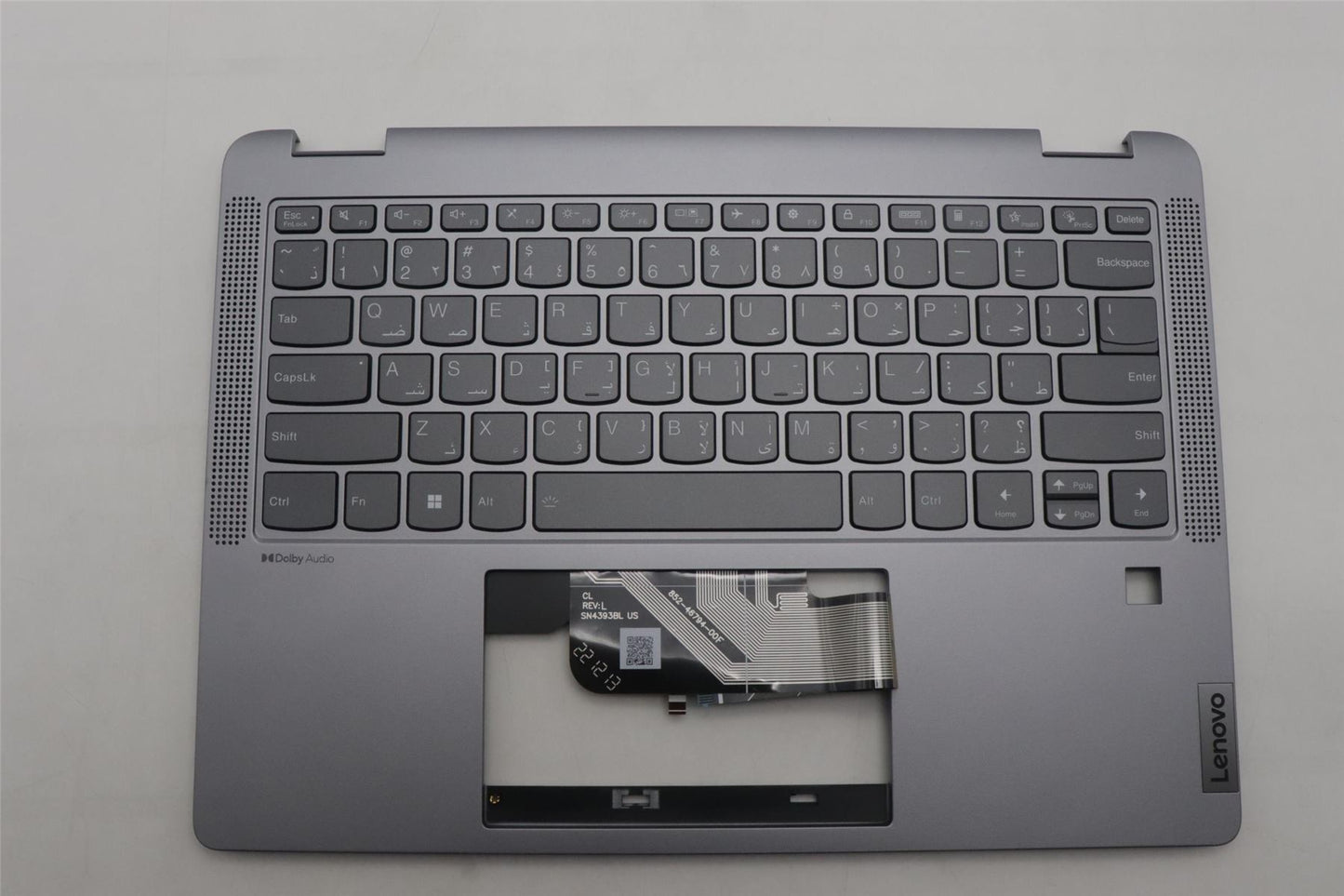 Lenovo IdeaPad 5 14ABR8 Keyboard Palmrest Top Cover Arabic Backlit 5CB1K20799