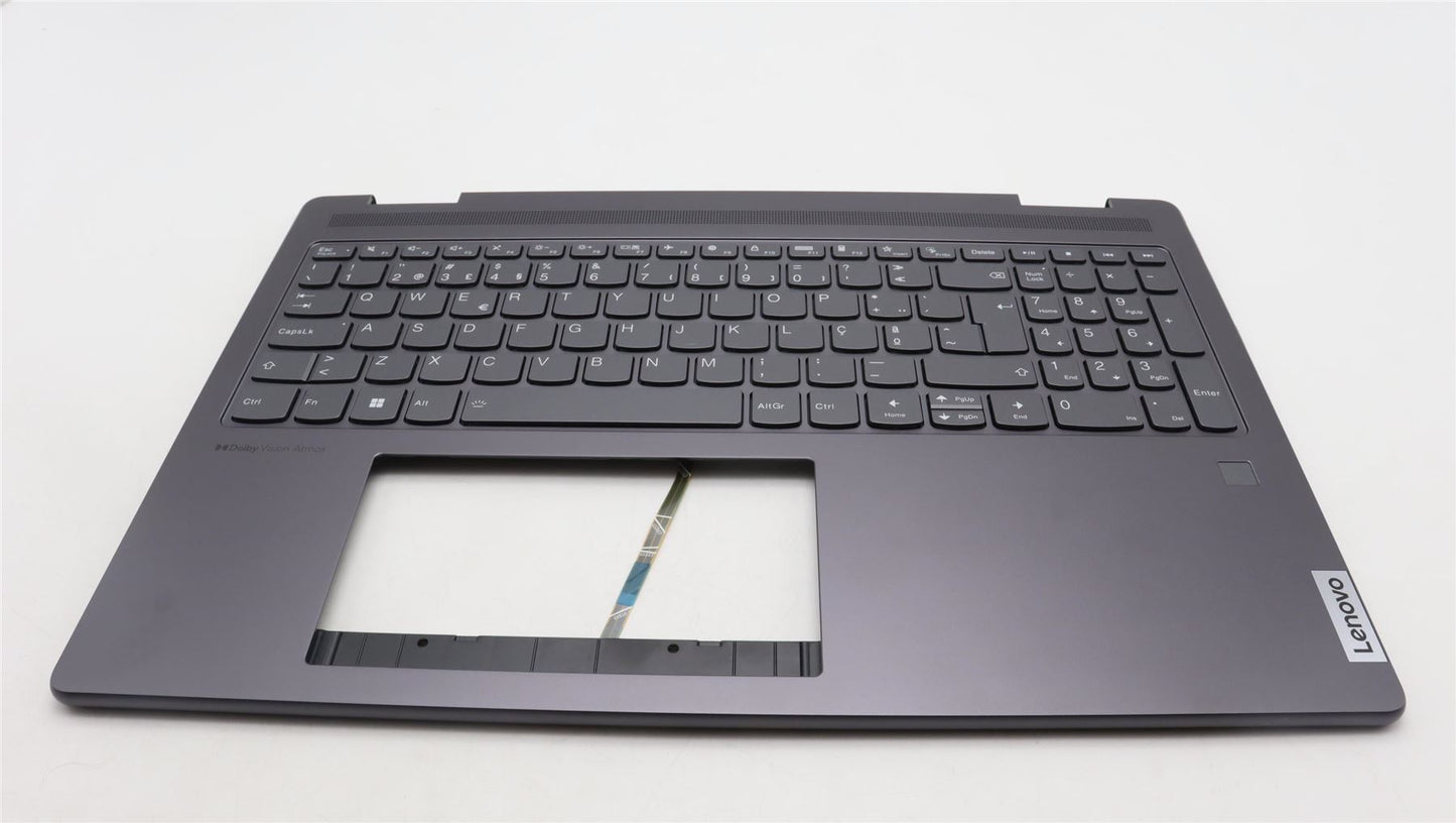 Lenovo Yoga 7 16IRL8 Palmrest Cover Keyboard Portuguese Grey 5CB1L31848
