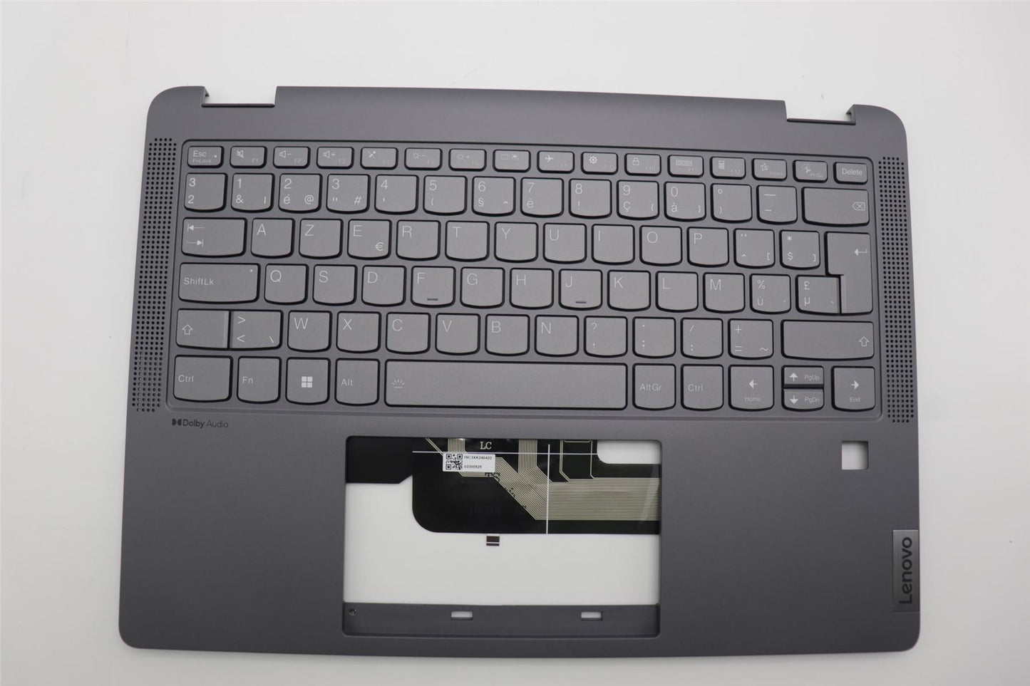 Lenovo IdeaPad 5 14IAU7 Keyboard Palmrest Top Cover Belgian Grey 5CB1H79899