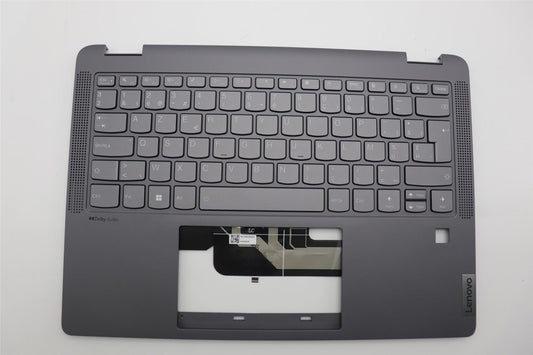 Lenovo IdeaPad 5 14IAU7 Keyboard Palmrest Top Cover Belgian Grey 5CB1H79899