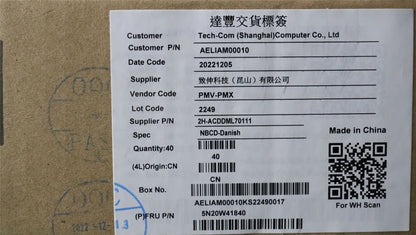 Lenovo Yoga 11e 6 Keyboard Danish Black 5N20W41840