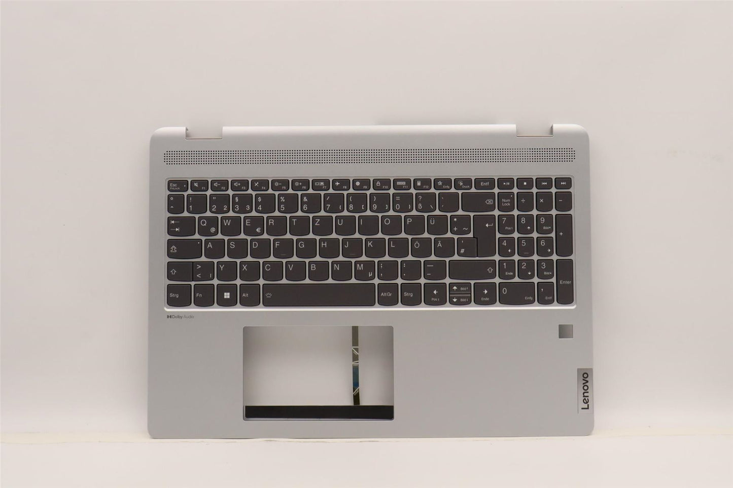 Lenovo IdeaPad 5 16ALC7 Keyboard Palmrest Top Cover German Cloud Grey 5CB1H80120