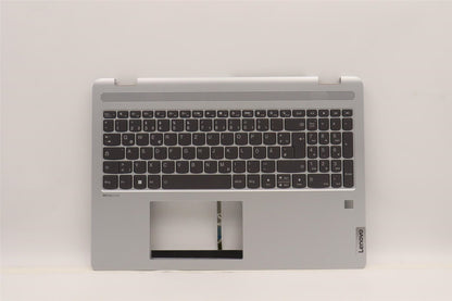 Lenovo IdeaPad 5 16ALC7 Keyboard Palmrest Top Cover German Cloud Grey 5CB1H80120