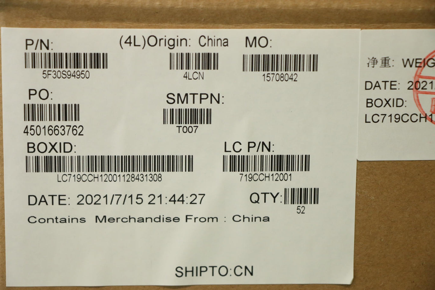 Lenovo FP BD L 20YN Board 5F30S94950