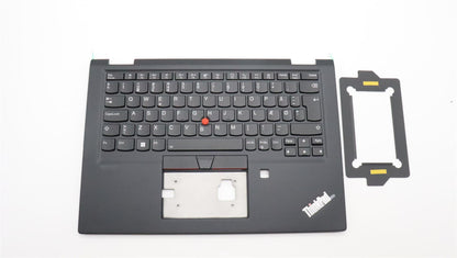 Lenovo Yoga X13 1 Keyboard Palmrest Top Cover Danish Black 5M10Y85778