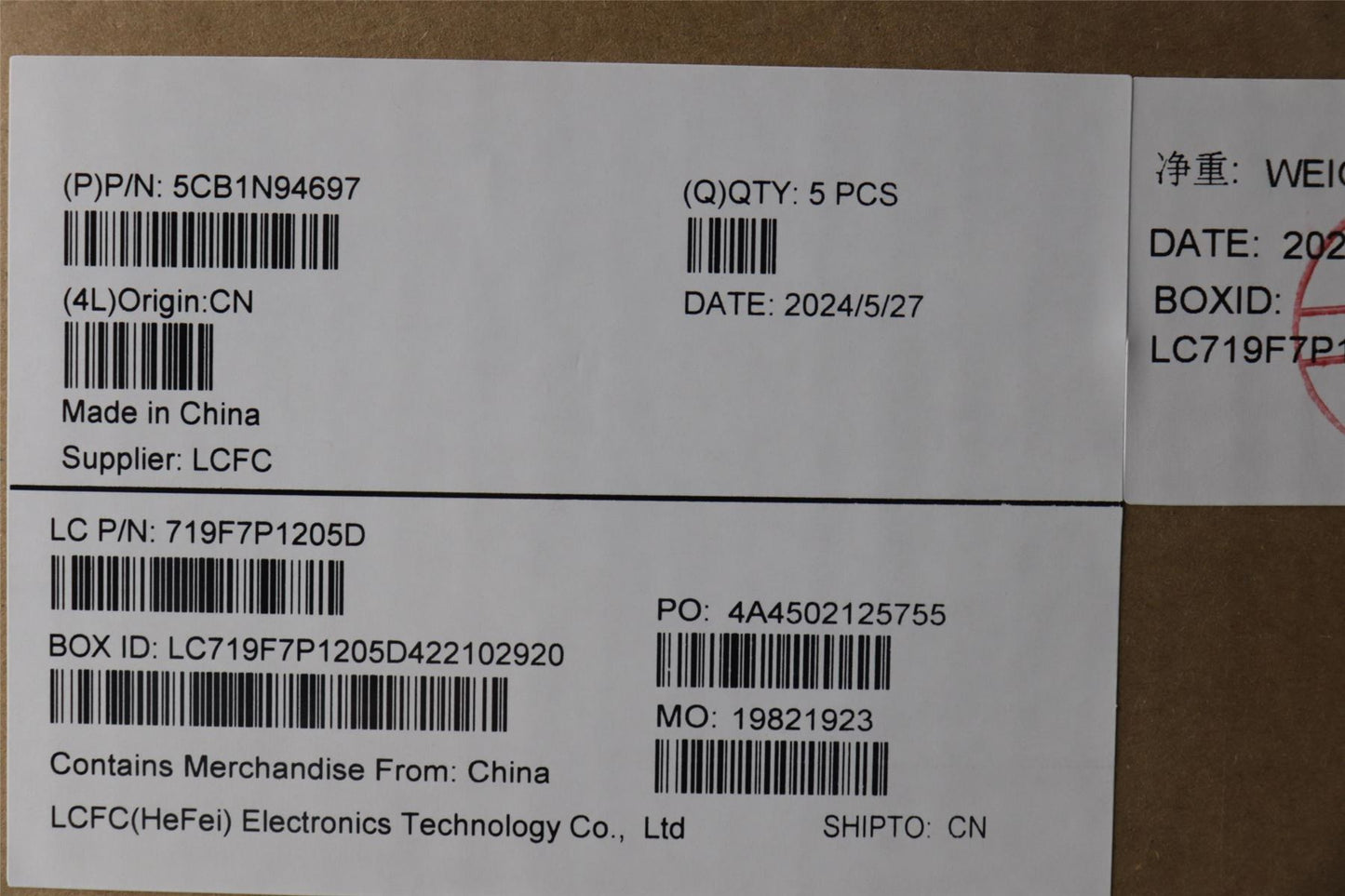 Lenovo Upper Case ASM_SPA L83E5NFP AG NBL 5CB1N94697