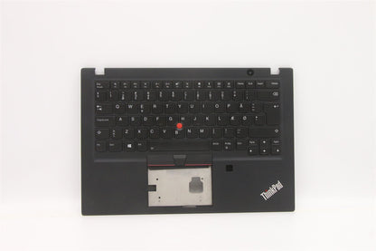 Lenovo ThinkPad T495s Keyboard Palmrest Top Cover Danish Black 5M11A08493