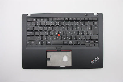 Lenovo ThinkPad T490s Keyboard Palmrest Top Cover Japanese Black Backlit 02HM220