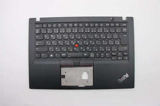 Lenovo ThinkPad T490s Keyboard Palmrest Top Cover Japanese Black Backlit 02HM220