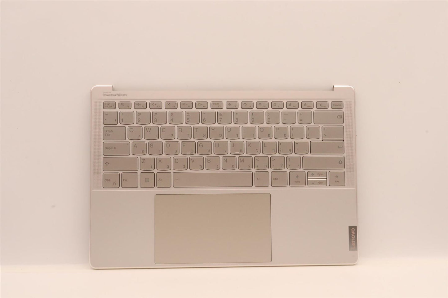 Lenovo Yoga 9 14IAP7 Palmrest Cover Touchpad Keyboard Hebrew Silver 5CB1J10231