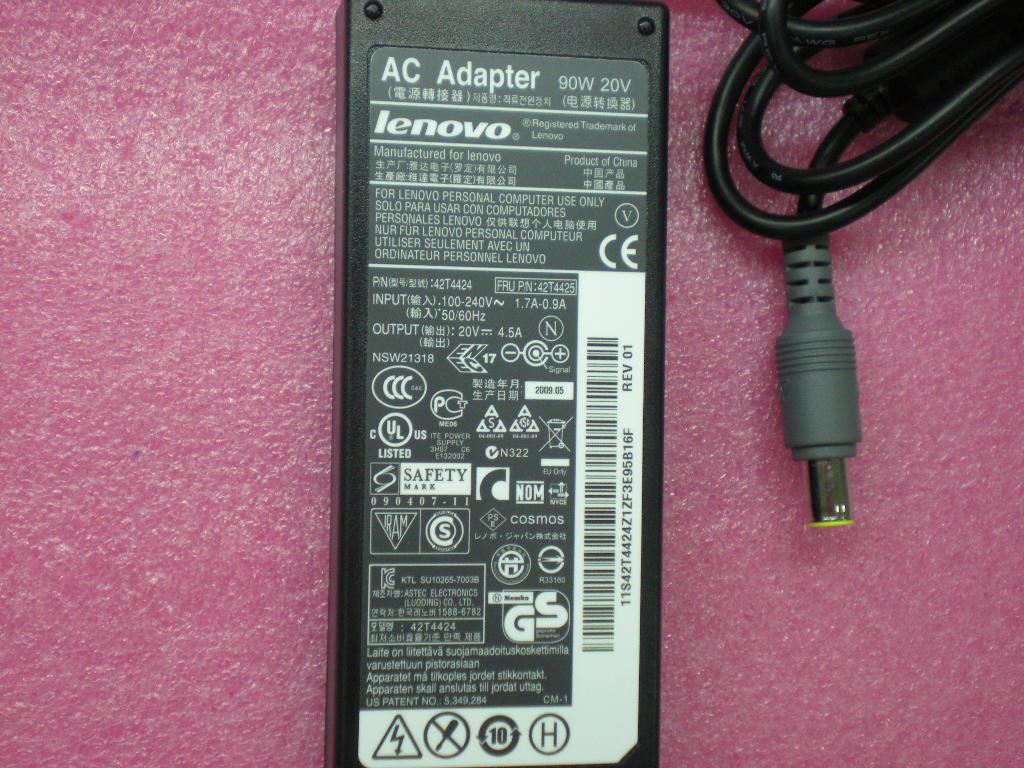 Lenovo ThinkPad A57 X1 Hybrid T430si T430i AC Charger Adapter Power 90W 42T4425