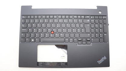 Lenovo ThinkPad E16 Gen 1 Keyboard Palmrest Top Cover Hungarian Black 5M11L65234