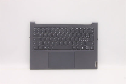 Lenovo Yoga 7 14IHU5 Palmrest Cover Touchpad Keyboard Italian Grey 5CB1C19268