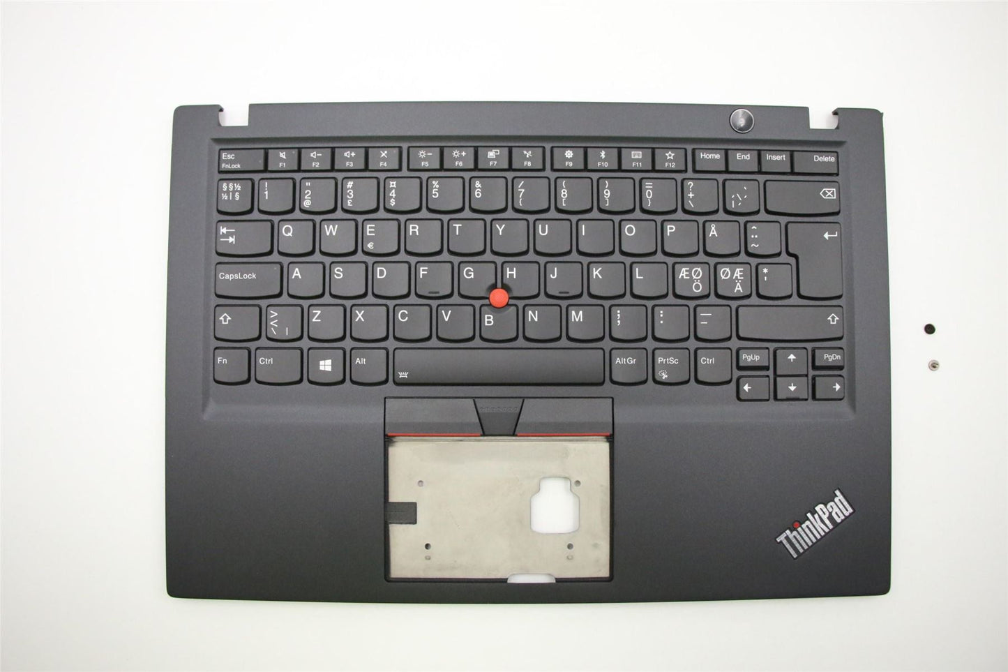 Lenovo ThinkPad T490s Keyboard Palmrest Top Cover Nordic Black Backlit 02HM224