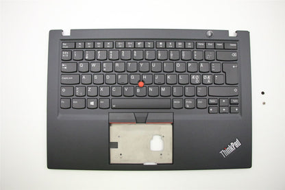 Lenovo ThinkPad T490s Keyboard Palmrest Top Cover Nordic Black Backlit 02HM224