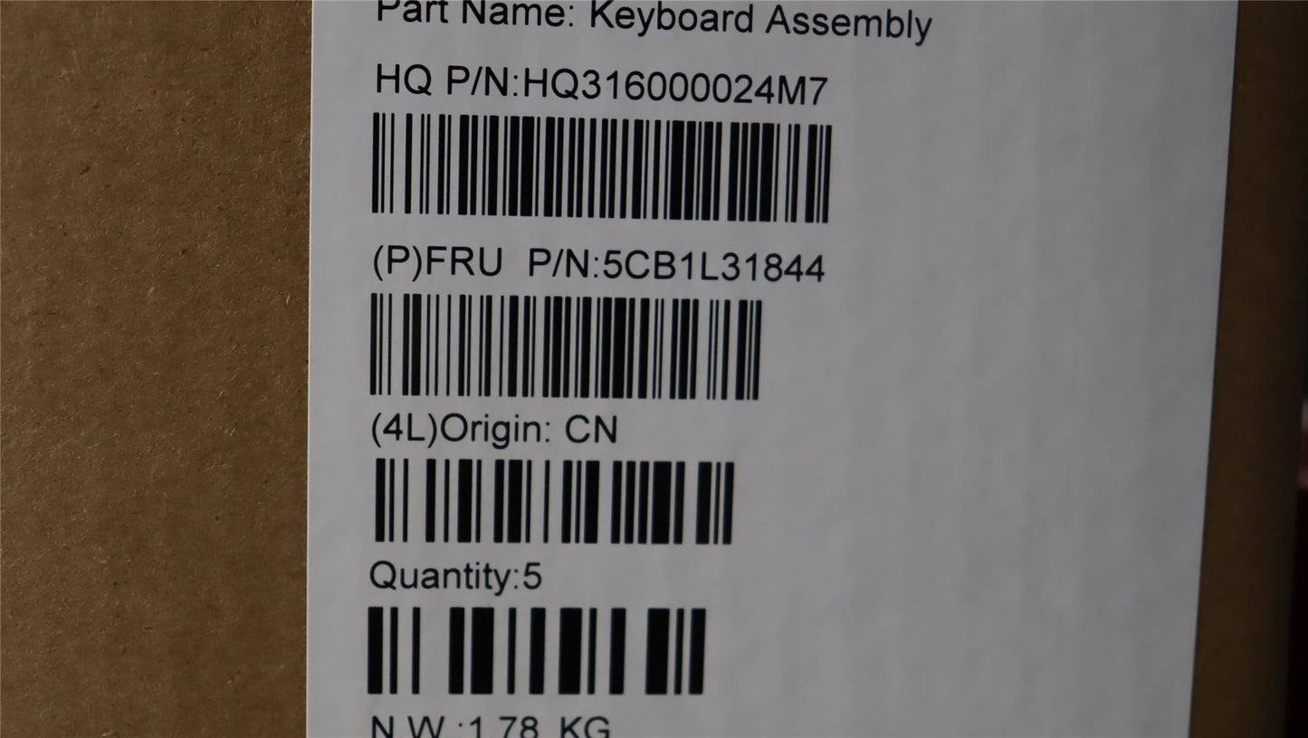 Lenovo Yoga 7 16IRL8 Keyboard Palmrest Top Cover Greek Storm Grey 5CB1L31844