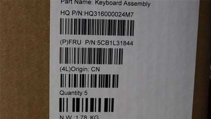 Lenovo Yoga 7 16IRL8 Keyboard Palmrest Top Cover Greek Storm Grey 5CB1L31844