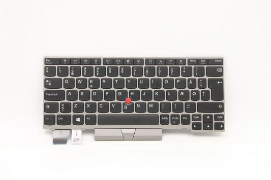 Lenovo ThinkPad L13 2 Keyboard Danish Silver 5N20V43444