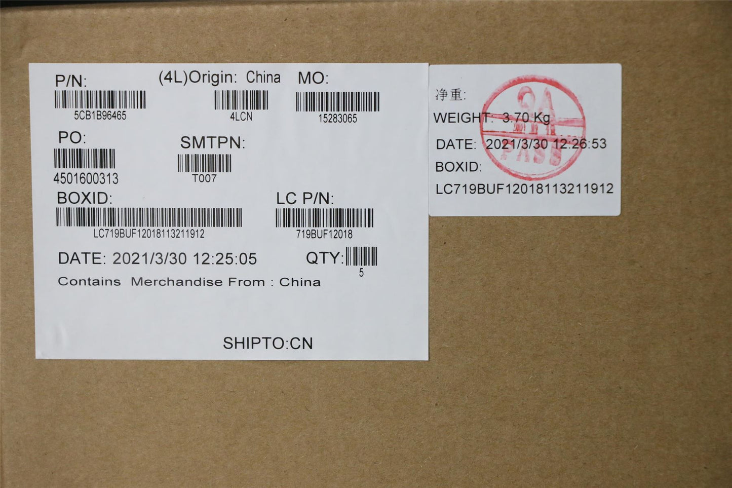 Lenovo Upper Case ASM_KOR L82KB BK DIS 5CB1B96465